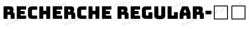 recherche regular字体转换